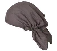 CHARM Mens Cotton Bandana Scarf Hats Headwear Summer Chemo Hat Plain Brown