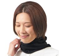 CHARM Mens Organic Cotton Neck Gaiter - Headband Beanie Chemo Hat Hairband Ear Warmer Black & Light Grey