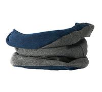 CHARM Mens Organic Cotton Neck Gaiter - Headband Beanie Chemo Hat Hairband Ear Warmer Navy Dark Grey