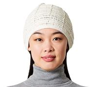 CHARM Mens Summer Beanie Cotton - Womens Crochet Slouch Cap Hand Made Chemo Hat Ivory