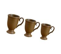 Charm Miniature Coffee Cup Elegant French Styles Mugs with Embossing Pattern for 1/12 Scale Doll House Decoration Miniature Cup Set