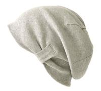 CHARM Organic Cotton Slouchy Beanie - Womens Soft Summer Slouch Chemo Hat Cream