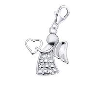 Charm Pendant for Charm Bracelet, 925 Real Silver, Children, Girls, Babies, Ladies, Sterling Silver, Cubic Zirconia