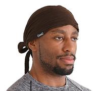 CHARM Pirate Hat Head Scarf - Turban Bandana Cap Boho Scarf Chic Womens Mens Adult Pirate Costume Casualbox Dark Brown