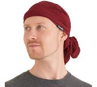 CHARM Pirate Hat Head Scarf - Turban Bandana Cap Boho Scarf Chic Womens Mens Adult Pirate Costume Casualbox Dark Red