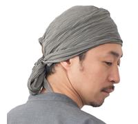 CHARM Pirate Hat Head Scarf - Turban Bandana Cap Boho Scarf Chic Womens Mens Adult Pirate Costume Charcoal Grey