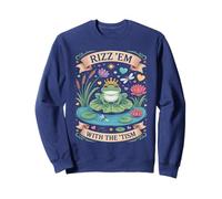 Charm RIZZ EM WITH TISM Frog Prince Autism Dad Courage Sweatshirt