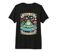 Charm RIZZ EM with TISM Frog Prince Autism Dad Respect Premium T-Shirt