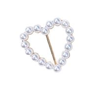 Charm Round Heart Brooch Temperament Pearl Buckle Love Shape Scarf Buckle Knotted Corner Button Jewelry clothing accessories
