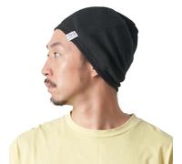 CHARM Running Sports Caps for Men & Women, Stretchy, Lightweight, Sweat-Wicking Workout Skully Beanie Cooling Hat Liner Black