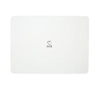 Charm Set of Four White Placemats, Durable Heat-Resistant Table Mats with Minimalist 'Eat' Text Design Premier Housewares White One Size