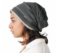 CHARM Slouchy Cotton Summer Beanie Hat - Mens Soft Lightweight Knit Womens Baggy Slouch Dark Grey