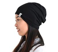 CHARM Summer Beanie Slouch Hat, Thin Baggy Knit Cap for Women and Slouchy Hats for Men, Soft Breathable and Light Weight Mens Womens Cap Black