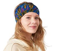 CHARM Tie-Dye Boho Hair Band - Hippie Gaiter Scarf Face Cover Men Women 3 in 1 C Small