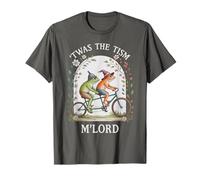Charm TWAS TISM M'LORD Bicycle Frog Cottagecore Cycling T-Shirt