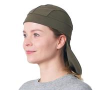 CHARM Under Helmet Cap for Men and Women, Hard Hat Liner & Cooling Welders Cycling Beanie with UV Neck Flap Khaki