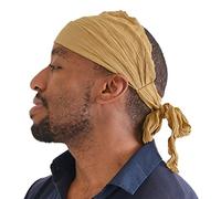 CHARM Womens Headband Boho Headwrap - Turban Head Wrap Festival Retro Hair Accessory Pirate Hairband Caramel