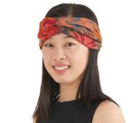 CHARM Womens Tie-Dye Head Wrap - Fashion Turban Headband Hippy Yoga Hairband Twist Knot Festival Hair Band E