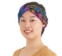 CHARM Womens Tie-Dye Head Wrap - Fashion Turban Headband Hippy Yoga Hairband Twist Knot Festival Hair Band C