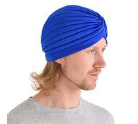 CHARM Womens Turban Hat Head Wrap - Twist Head Cover Costume Chemo Bonnet Cap Blue