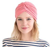 CHARM Womens Turban Hat Head Wrap - Twist Head Cover Costume Chemo Bonnet Cap Pink