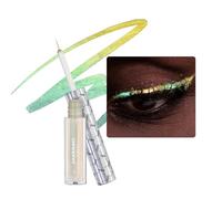 CHARMACY Chameleon Liquid Glitter Eyeliner, Intense Color Shifting, Gold Glitter Eye liner, High Pigmented, Smudge Proof Waterproof Formula,Ultra-Fine Tip,PALE YELLOW GOLD 907