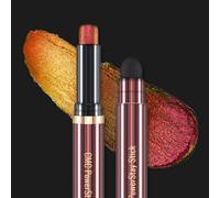 CHARMACY Multichrome 2 in 1 Cream Eyeshadow Stick, Waterproof Eye Brightener Highlighter Stick Makeup, High Pigmented, Smudge-Proof, Vegan & Cruelty-Free (A06)