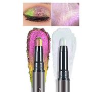 CHARMACY Multichrome 2 in 1 Cream Eyeshadow Stick, Waterproof Eye Brightener Highlighter Stick Makeup, High Pigmented, Smudge-Proof, Vegan & Cruelty-Free (#902)