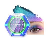 CHARMACY Multichrome Glitter Eyeshadow, Intense Pigmentation Chameleon Sparkling Eyeshadow, Bright Highlighter Duochrome Eye Make Up, Multi-Reflective Finishes Glitter Metallic Eye Makeup #05