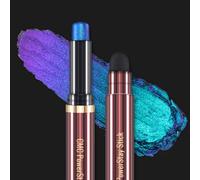 CHARMACY New Duochrome Long Stay Eyeshadow Stick, Creamy Eye Shadow Stick, Multicolor-Shifting Glitter Eyeshadow, Waterproof & Smudge-Proof, High Pigmented, Built-in Smudger #05