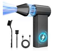 Charmarni Compressed air Duster，3 Gear Adjustable 130000RPM Electric air Duster, Cordless air Blower for Laptop, Keyboard, Electronics, Replaces Compressed Air Can