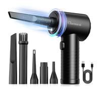 Charmarni Electric Air Duster, 3 Gear Adjustable 51000RPM With LED Light, Cordless Blower for Laptop, Keyboard, Electronics, Replaces Compressed Air Can