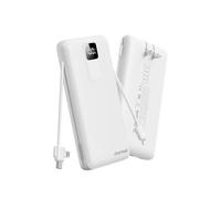 charmast 20000mAh Portable Charger with Built-in Cables & Wall Plug, 20W USB C Power Bank, Fast Charging Battery Pack Travel Essentials Compatible with iPhone 16/15/14 Series, Samsung, Google, iPad
