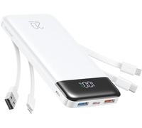 Charmast 20000Mah Power Bank with 4 Built-In Cables, 22.5W Fast Charging Portabl