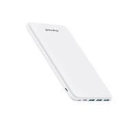 26800mAh Power Bank USB C Battery Pack Portable Charger USB Slim Type C with 3 Inputs & 4 iSmart Outputs compatible with Smartphones Tablets and More (White)