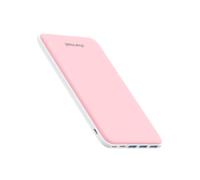 26800mAh Power Bank USB C Battery Pack Portable Charger USB C Slim Type C Battery Bank with 3 Inputs & 4 iSmart Outputs compatible with Smartphones Tablets and More (Pink)