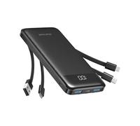Charmast Power Bank with Built in Cables X 4, 10000mAh Portable Charger