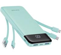 Charmast Power Bank with Built in Cables X 4, 10000Mah Portable Charger 6 Output