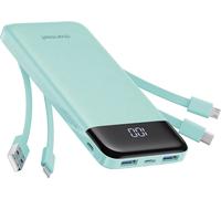 Charmast Power Bank with Built in Cables X 4, 10000Mah Portable Charger 6 Output