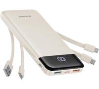 Charmast Power Bank with Built in Cables X 4, 10000mAh USB C Battery pack 6 Outputs 3 Inputs with LED Display Type C Powerbank Portable Charger Compatible with Smartphones Tablets and More
