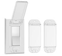 CharmBurst 2 light switch protective cover, baby safe wall switch cover for toggle switch, protects your lights or circuits from accidentally switching on and off