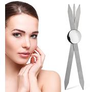 Charme Princesse Eyebrow Ruler Stainless Steel Tattoo Eyebrow Stencil Ruler Three-Point Positioning Permanent Makeup Eyebrow Measuring Symmetrical tool(Silver) LB000249-5