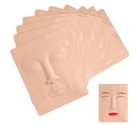 CHARME PRINCESSE Tattoo Practice Skin 10pcs Face Silicone Skin for Permanent Makeup Training TA535-10