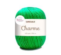 Charme Yarn by Circulo 100% Mercerized Brazilian Virgin Cotton (Pack of 1 Ball) - 433 Yards - Sport - New Label (5767 - Green)
