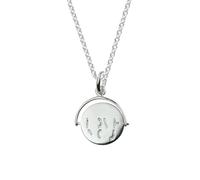 Charmed Jewellery I Love You Spinner Necklace, 925 Sterling Silver, Gift for Her, Hidden Message Jewellery, Valentine's Day Gift