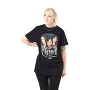 Vanilla Underground Charmed Smoke Unisex Black Short Sleeved Graphic Tee | Mystical Charm Design T-Shirt for Men & Women | Witchcraft Inspired Clothing | Occult Symbol Top