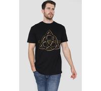 Charmed Triple Linked Logo Unisex T Shirt, Black Charmed Black S