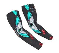 CHARMERM Cooling Breathable Arm Sun Protection Moisture Wicking Compression Darts Arrows Sleeves For Men & Women, White, One Size