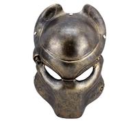 Charmgle Alien vs Predator Mask AvP Movie Replica Collectible Statue Halloween Props Gift Adult Party Mask Decoration Costume Prop (Scar P-Bronze)
