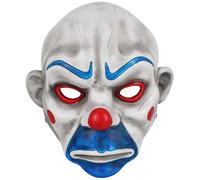 Charmgle Halloween Masquerade Costume Mask Joker Bank Robber Resin Masks Clown Movie Cosplay Props Pub Decor Retro Style